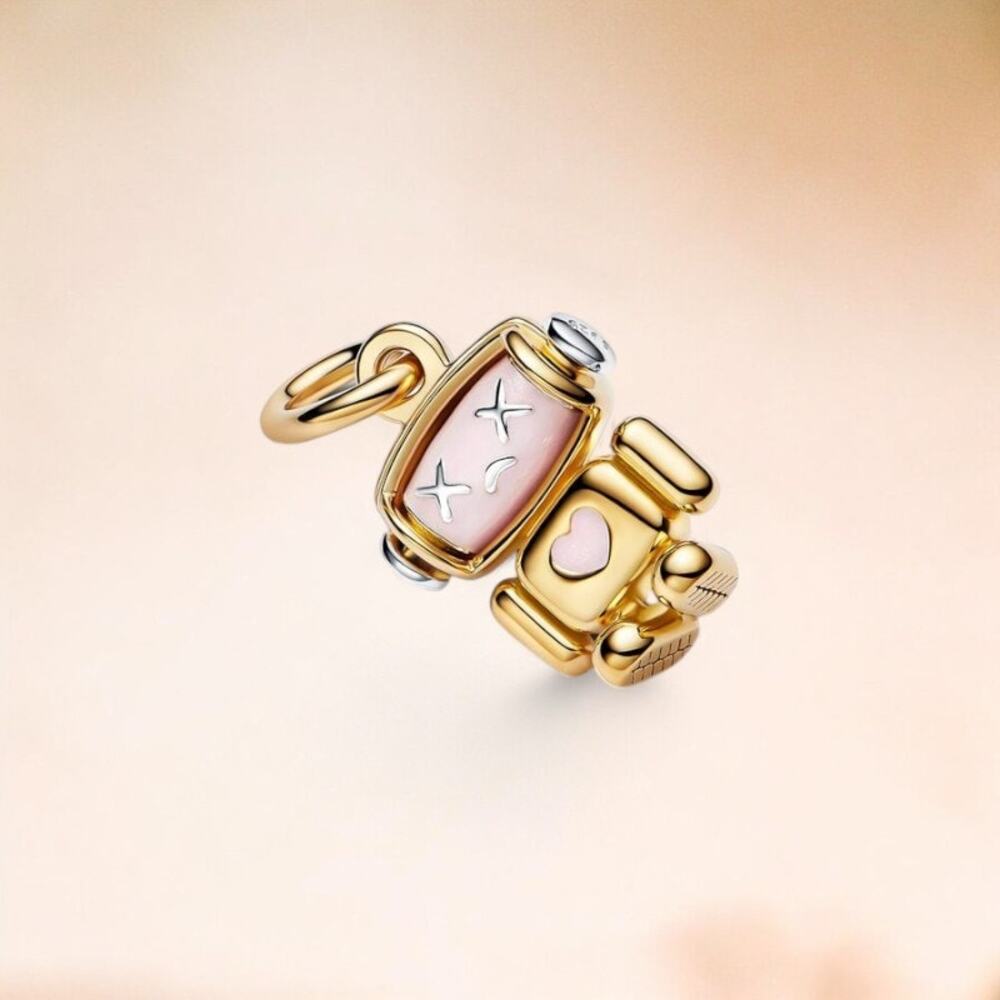 Pandora Spinnable Face Robot Dangle Charm - image 3